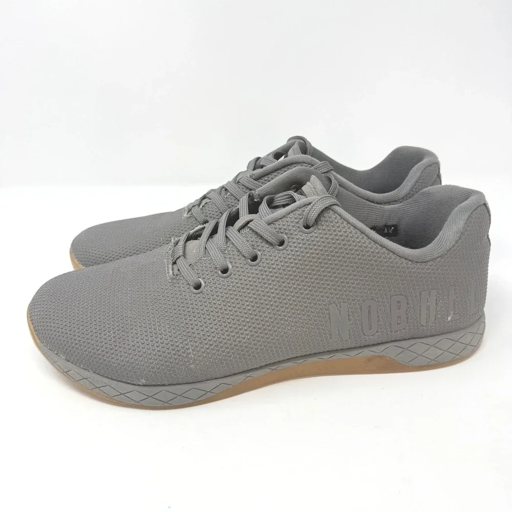 NOBULL SuperFabric Trainer Grey Mens Size 12 Cross Training Shoes Gym Workout